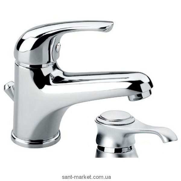 Смеситель для раковины однорычажный с донным клапаном EMMEVI коллекция Giglio сатин SC8003GTC