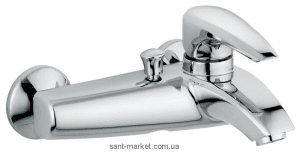 Смеситель однорычажный для ванны с коротким изливом EMMEVI коллекция Kali хром CR75001