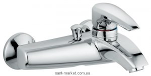 Смеситель однорычажный для ванны с коротким изливом EMMEVI коллекция Kali хром CR75001