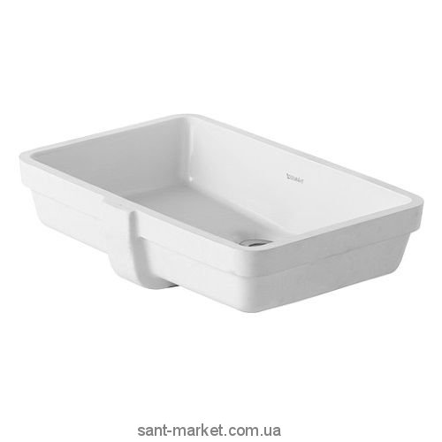 Раковина для ванной встраиваемая Duravit коллекция Vero белая 0330480000
