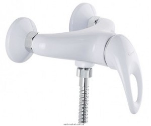 Змішувач для душу настінний змішувач EMMEVI колекція Luxor білий BC7002RB