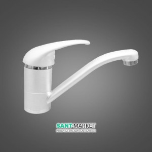 Смеситель для кухни Emmevi Luxor белый-хром BC7007RCC
