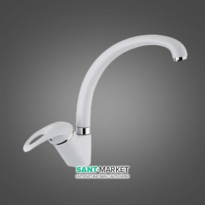 Смесітельдля кухні Emmevi Luxor змішувач білий-хром BC7087R