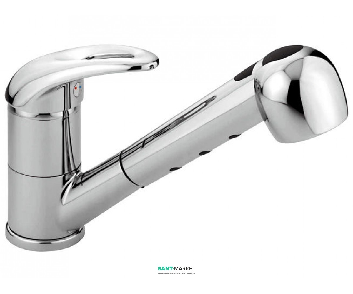 Смеситель для кухни Emmevi Luxor однорычажный мат-хром SC7065R