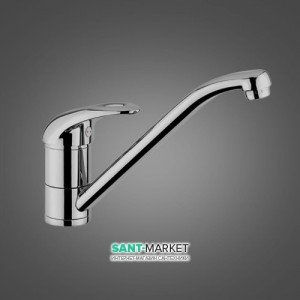 Смеситель для кухни Emmevi Luxor однорычажный  матовый-хром SC7007R