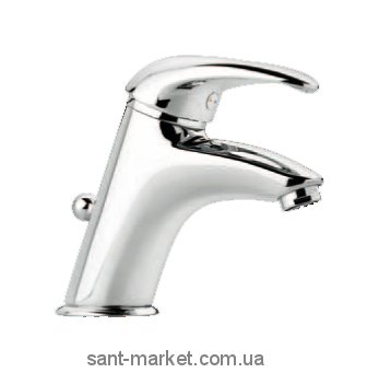 Змішувач для раковини одноважеля з донним клапаном EMMEVI колекція Luxor сатин SC7003R