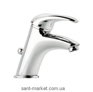 Змішувач для раковини одноважеля з донним клапаном EMMEVI колекція Luxor сатин SC7003R