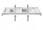 Раковина для ванної на тумбу подвійна Roca колекція Stratum біла A327630000