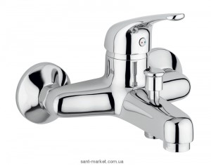 Смеситель однорычажный для ванны с коротким изливом EMMEVI коллекция Winny хром CR95001 B