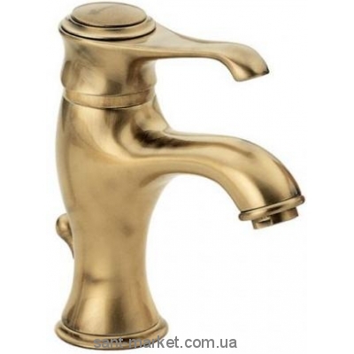 Смеситель для раковины однорычажный с донным клапаном EMMEVI коллекция Tiffany бронза BR6003