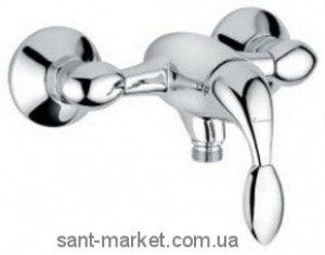  Смеситель для душа настенный однорычажный EMMEVI коллекция Trilly хром/бордо CRO51002