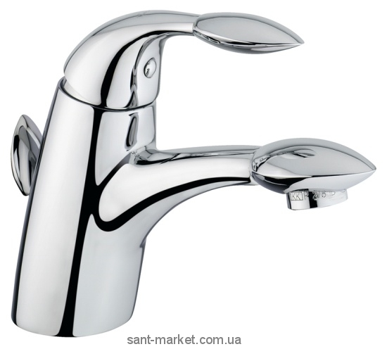 Змішувач для раковини одноважеля з донним клапаном EMMEVI колекція Trilly червоний CRO51003