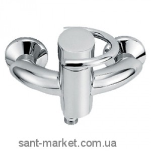 Смеситель для душа настенный однорычажный EMMEVI коллекция Twist хром CR6602