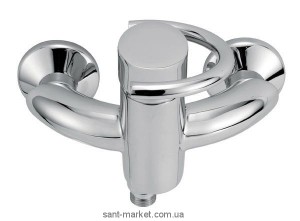 Змішувач для душу настінний змішувач EMMEVI колекція Twist сатин CS6602