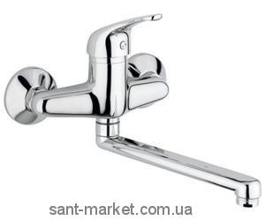 Смеситель для раковины однорычажный настенный EMMEVI коллекция Winny хром CR95005