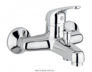 Смеситель однорычажный для ванны с коротким изливом EMMEVI коллекция Winny хром CR95001 B