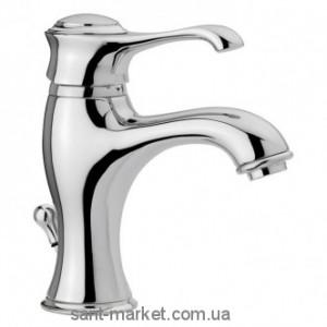 Смеситель для раковины однорычажный с донным клапаном EMMEVI коллекция Tiffany хром CR6003