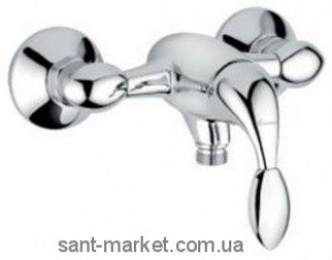  Смеситель для душа настенный однорычажный EMMEVI коллекция Trilly хром/бордо CRO51002