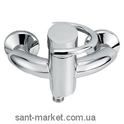 Змішувач для душу настінний змішувач EMMEVI колекція Twist хром CR6602