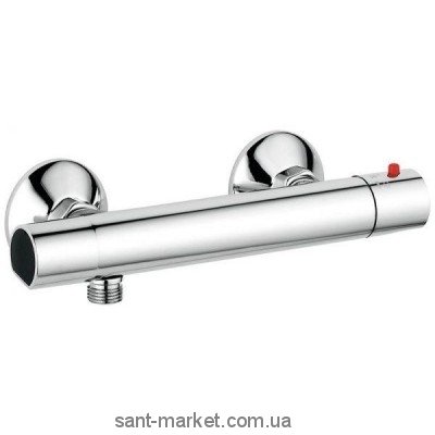 Смеситель для душа настенный двухвентильный с термостатом EMMEVI коллекция Lyra хром CR9402