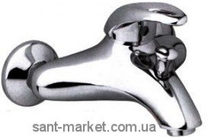 Змішувач одинважільний для ванни з коротким виливом EMMEVI колекція Alexa нікель NS24001