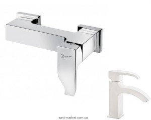 Смеситель для душа настенный однорычажный EMMEVI коллекция Niagara белый BIO 74002