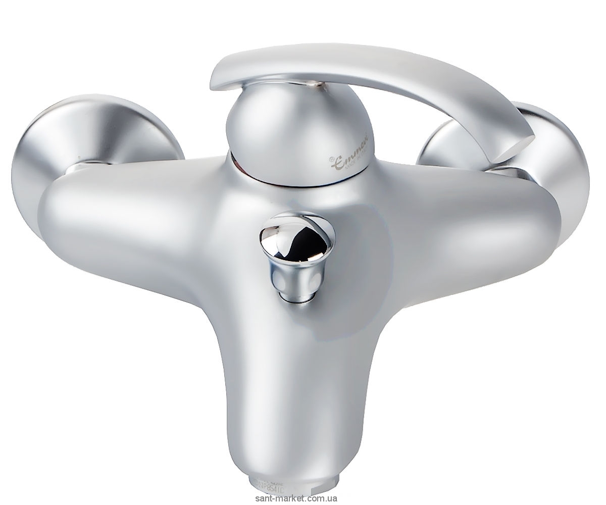 Смеситель однорычажный для ванны с коротким изливом EMMEVI коллекция Ramses матовый хром SC72001