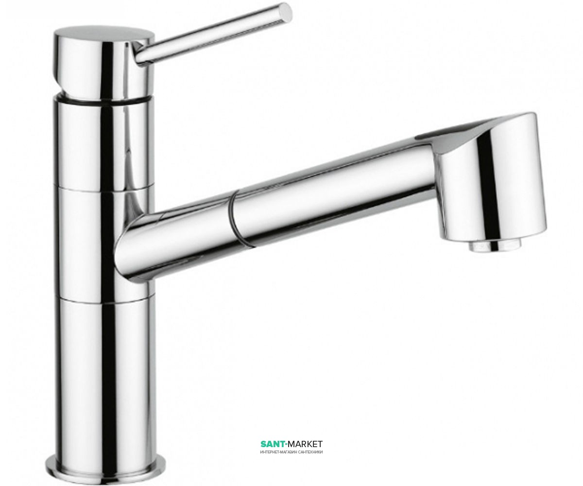 Смеситель для кухни с выдвижной лейкой Emmevi Piper однорычажный CR45065