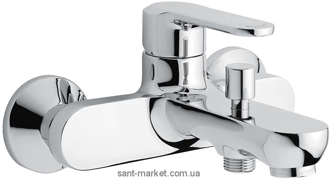 Смеситель однорычажный для ванны с коротким изливом EMMEVI коллекция Nefer хром CR77001
