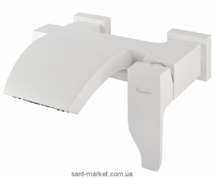 Смеситель однорычажный для ванны с коротким изливом EMMEVI коллекция Niagara белый BIO 74001