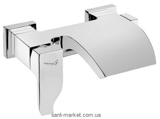 Смеситель однорычажный для ванны с коротким изливом EMMEVI коллекция Niagara хром CR74001