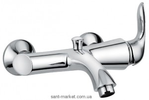 Смеситель однорычажный для ванны с коротким изливом EMMEVI коллекция Neco хром CR91001