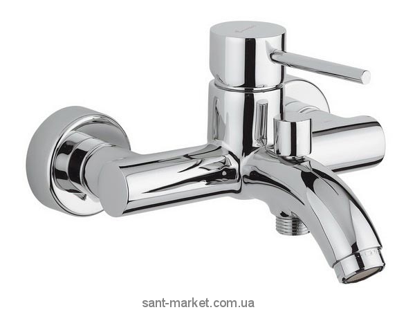 Смеситель однорычажный для ванны с коротким изливом EMMEVI коллекция Piper хром CR45001