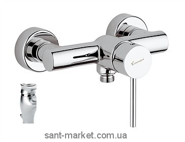 Смеситель для душа настенный однорычажный EMMEVI коллекция Piper мат/хром SC45002
