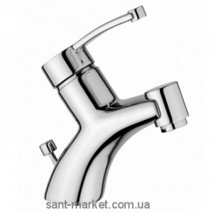 Смеситель для раковины однорычажный с донным клапаном EMMEVI коллекция Planet хром/сатин CS81003