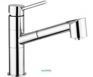 Смеситель для кухни с выдвижной лейкой Emmevi Piper однорычажный CR45065