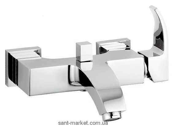 Змішувач одинважільний для ванни з коротким виливом EMMEVI колекція Niagara хром CR74031