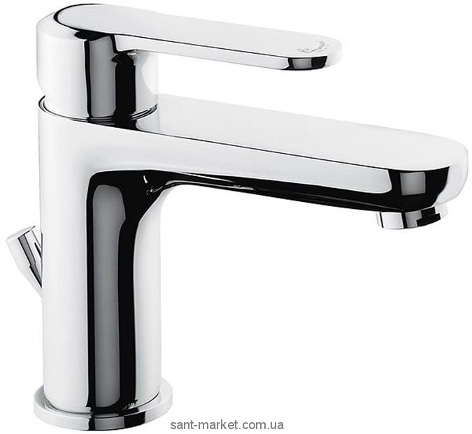 Змішувач для раковини одноважеля з донним клапаном EMMEVI колекція Nefer хром CR77003