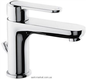 Смеситель для раковины однорычажный с донным клапаном EMMEVI коллекция Nefer хром CR77003