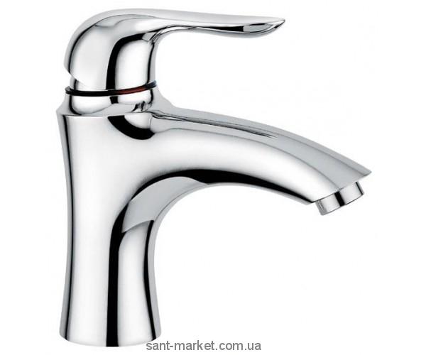 Змішувач для раковини одноважеля з донним клапаном EMMEVI колекція Neco хром CR91003