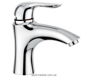 Змішувач для раковини одноважеля з донним клапаном EMMEVI колекція Neco хром CR91003