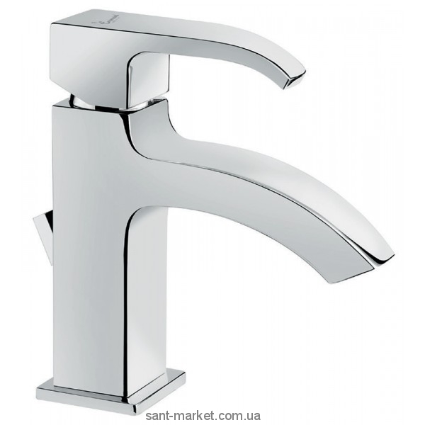 Змішувач для раковини одноважеля з донним клапаном EMMEVI колекція Niagara хром CR74003
