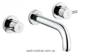 Змішувач для раковини Двохважеля настінний EMMEVI колекція Piper хром CR45155 A