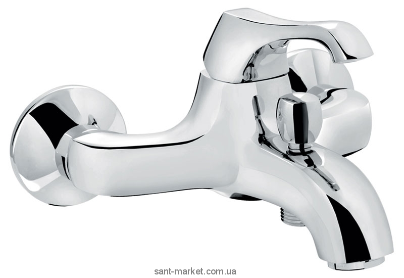 Смеситель однорычажный для ванны с коротким изливом EMMEVI коллекция Ares хром CR76001