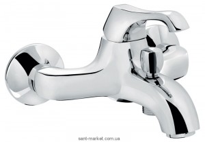 Смеситель однорычажный для ванны с коротким изливом EMMEVI коллекция Ares хром CR76001