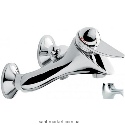 Смеситель однорычажный для ванны с коротким изливом EMMEVI коллекция Cheope сатин SC5001