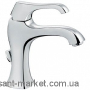Смеситель для раковины однорычажный с донным клапаном EMMEVI коллекция Ares хром CR76003