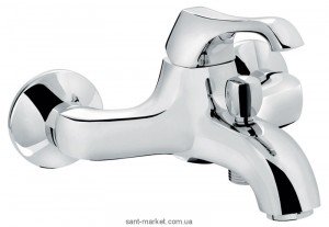 Смеситель однорычажный для ванны с коротким изливом EMMEVI коллекция Ares хром CR76001