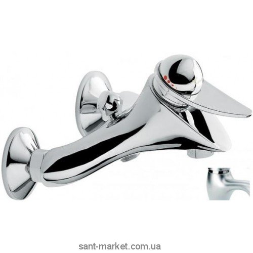 Смеситель однорычажный для ванны с коротким изливом EMMEVI коллекция Cheope сатин SC5001
