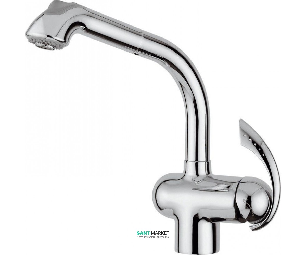 Смеситель для кухни с выдвижной лейкой Emmevi Dacota однорычажный CR73066